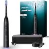 Sonicare 7100 Electric Toothbrush Gum Charger and Travel Case Black [2025 Model] (Premium Care, Stand, Included) HX7421/11