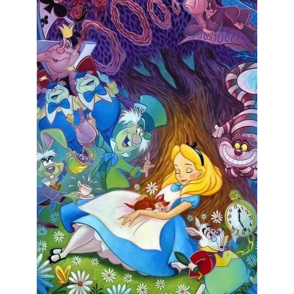 Pittura Diamante 5D Disney Ricamo Completo Diamante Cartone Animato Fai da Te Immagini Strass Kit Punto Croce Artigianato Decorazione Casa