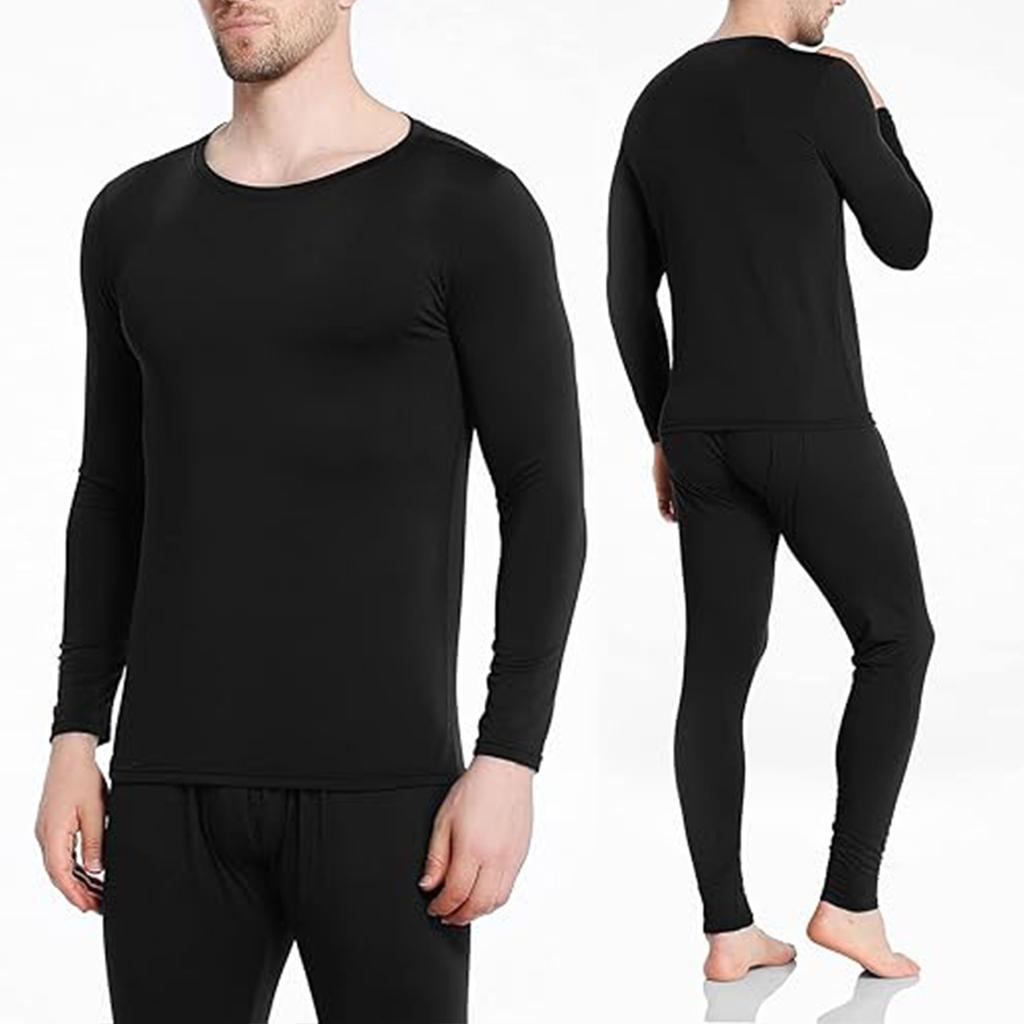 Θερμοεσώρουχα Ζεστή Βασική Στρώση Μπλούζες Συμπίεσης Σετ Μακρύ Κολάν για Άνδρες Κρύο Καιρό Χειμώνα Μακρυμάνικα Άνετα Παντελόνια Μαλακή Μπλούζα