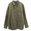 Long Sleeve Shirt L Khaki CLASSIC FIT Men's Used