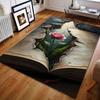 Visual Arts Roses In The Cracks Print Carpet for Bedroom Living Room Bedside Sofa Floor Mat Modern Home Decor Area Rug Multisize