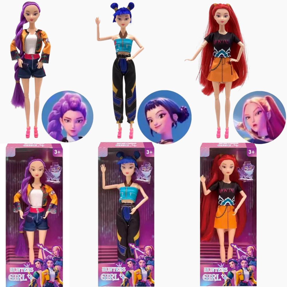 New Kpop Demon Hunters Anime Merchandise Rumi Mira Zoyi Character Figurine Birthday Gift Fan Club Gifts 11 Joints Are Movable