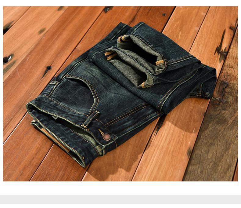 1022 Мужские ретро повседневные джинсы