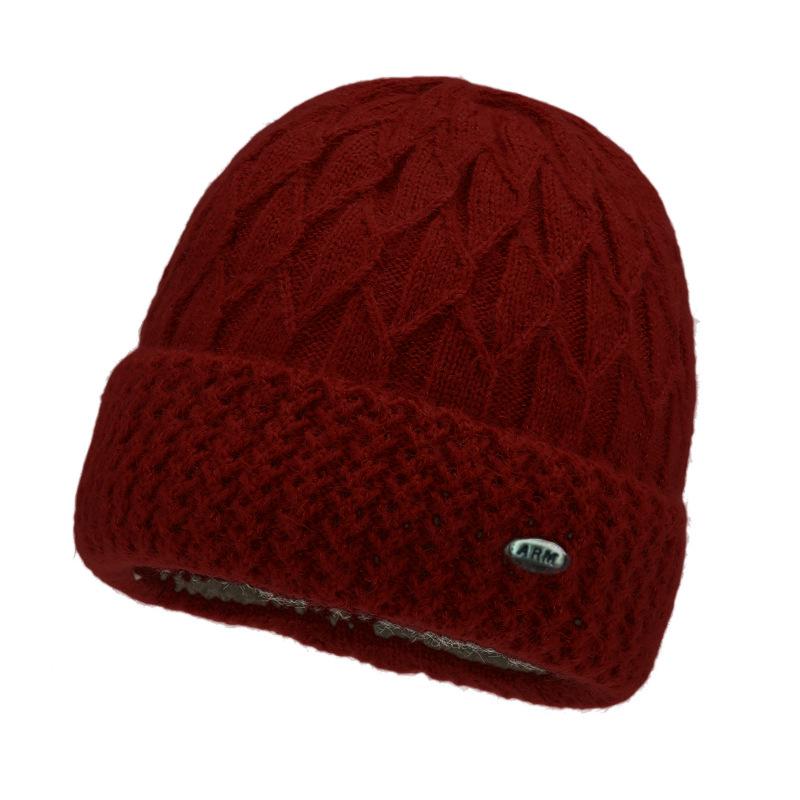 2025 Winter Collection: Plus Velvet Thickened Knitted Hats for Middle-Aged and Elderly