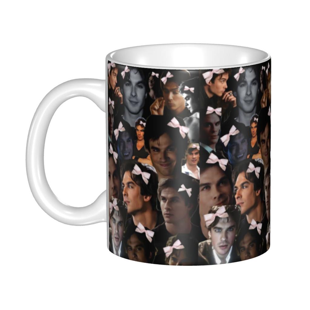 Tasses à café personnalisées The Vampire Diaries DIY Damon Salvatore Tasse à thé au lait en céramique