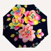 1pc Floral PatternAutomatic Folding Umbrella, Portable & Foldable Design with 8 Ribs, Casual Outdoor Accessory yy250804281