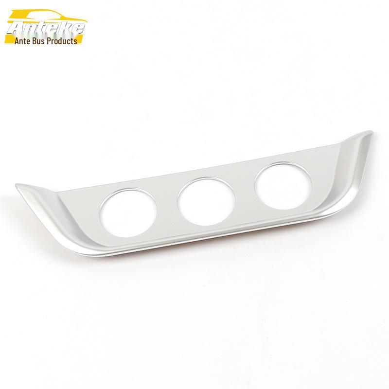 DX3 Air Conditioning Switch Decorative Frame: Electroplated Center Console Button Adjustment Sequin Sticker