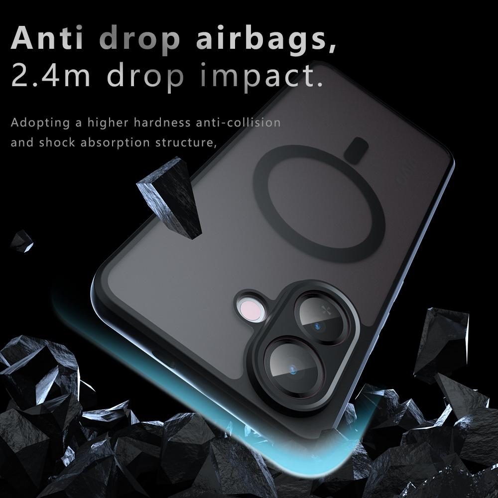 Case For VIVO V60 Lite 4G V50 5G Magnetic Wireless Charging TPU Frame Hard Plastic Translucent Matte Shockproof Phone Back Cover