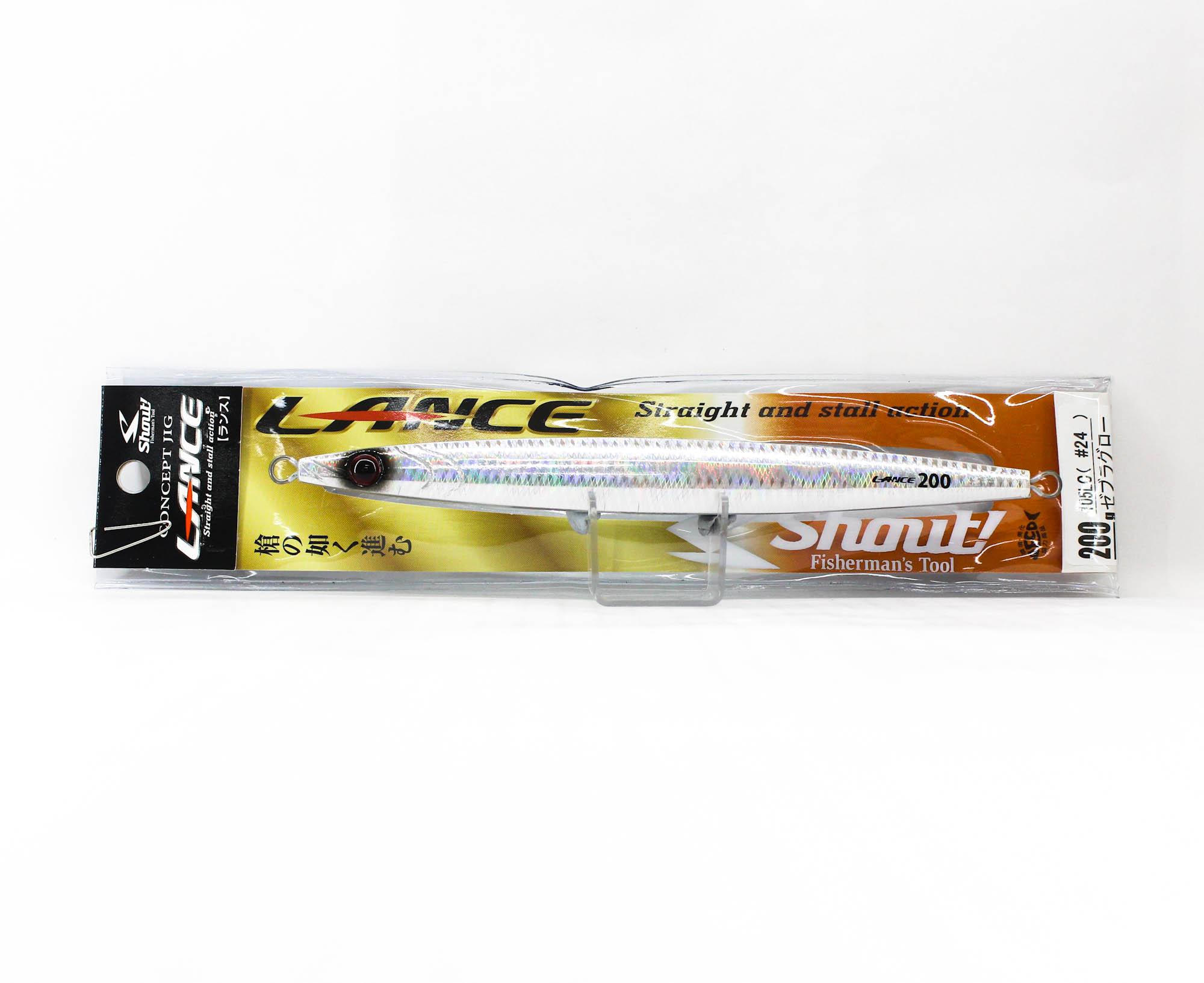 

Shout 105-LC Metal Jig Lance Slow Fall Long 200 grams 24 (8298)