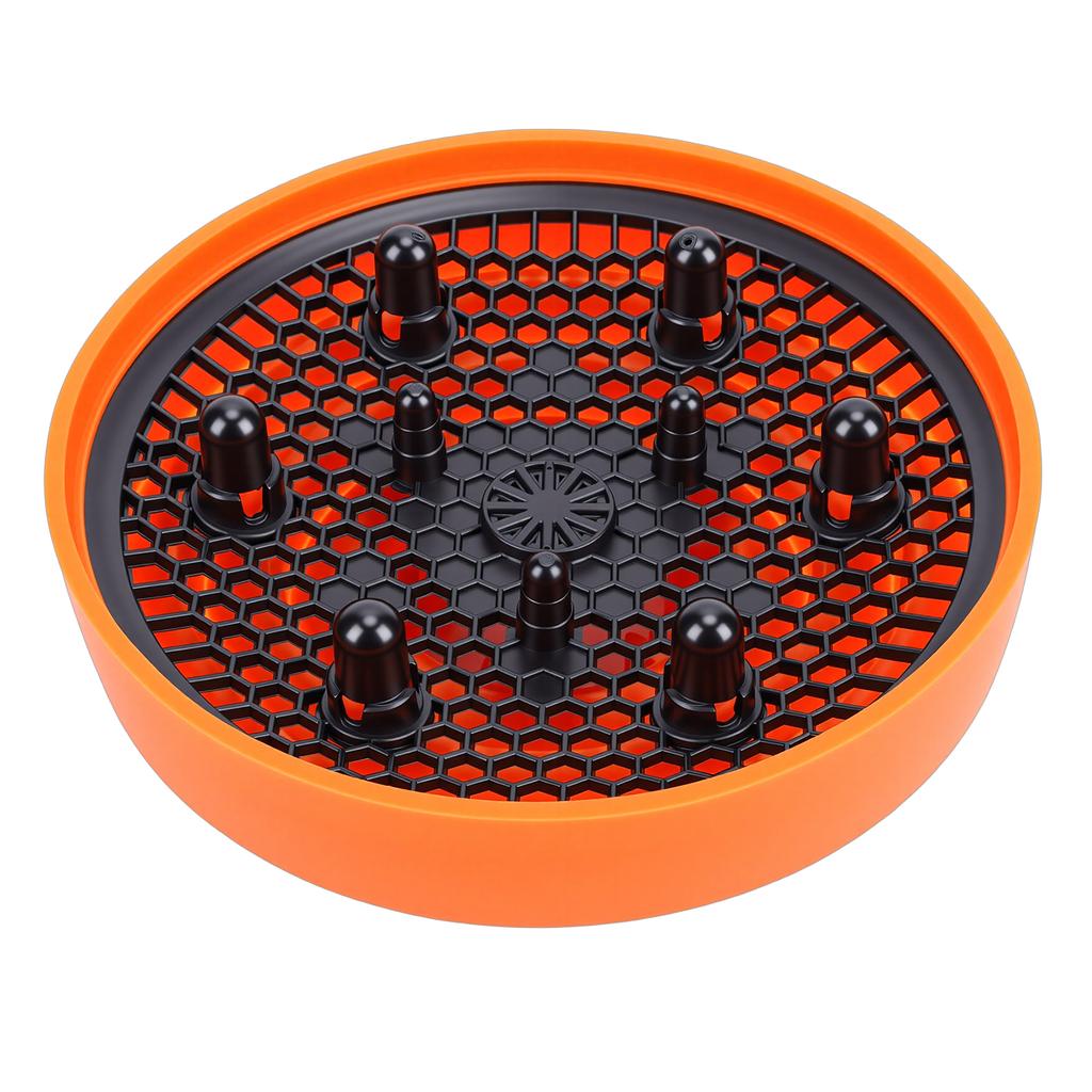 Hair Dryer Diffuser Attachment Silicone Foldable Blow Dryer Diffuser for Curly Hair Orange