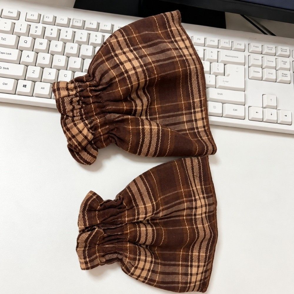 Floral Print Sleeve Covers Plaid Pattern Arm Sleeve Protectors Detachable Sleeves Cuffs Daily Wear