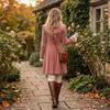 Women's Velvet Jacket, Long Sleeve, Embroidered Patchwork, Color