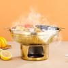 20/22cm Oală Fierbinte Thai Încălzire Rapidă Urechi Duble Oală Fierbinte Oală Fierbinte Multifuncțională din Oțel Inoxidabil Bucătărie
