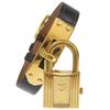 Kelly Watch Watches goldDial Plated Gold/leather Quartz Analog Display Women Used