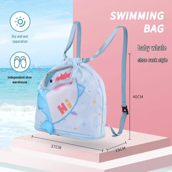Wasserdichte Nass-/Trocken-Badetasche: Strand- & Sportrucksack für Kinder & Erwachsene