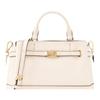 MICHAEL KORS REED Logo Gold Hardware Cowhide Shoulder Crossbody Handbag Small Women's Creamy White
