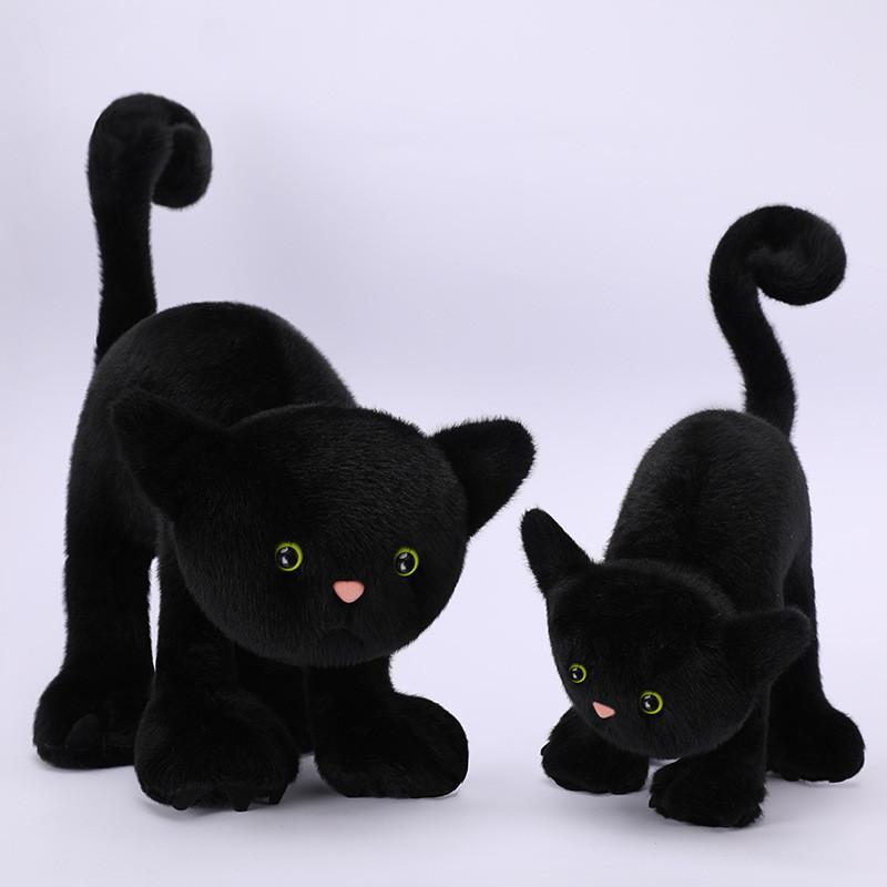 Halloween Ghost Cat Plush Toy With Short Pile Fur For Holiday Decor And Gift Giving