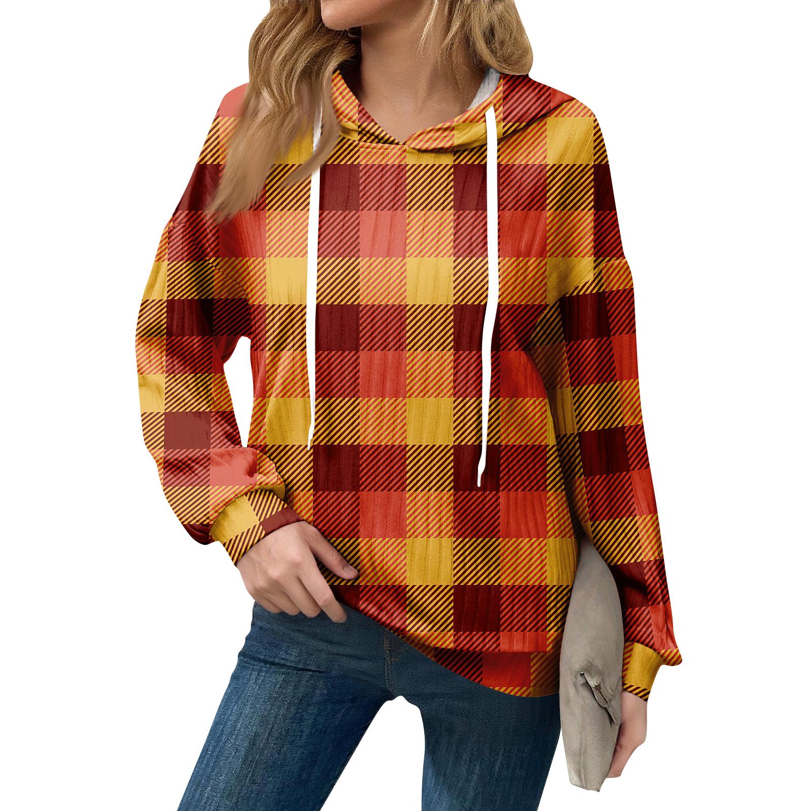 

Толстовки для женщин оверсайз зимние милые свитшоты пуловер трендовая осенняя одежда M шафрановый