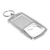 50pcs Beer Bottle Opener Keychain Clear Acrylic Metal Multi Functional Portable Beverage Flat