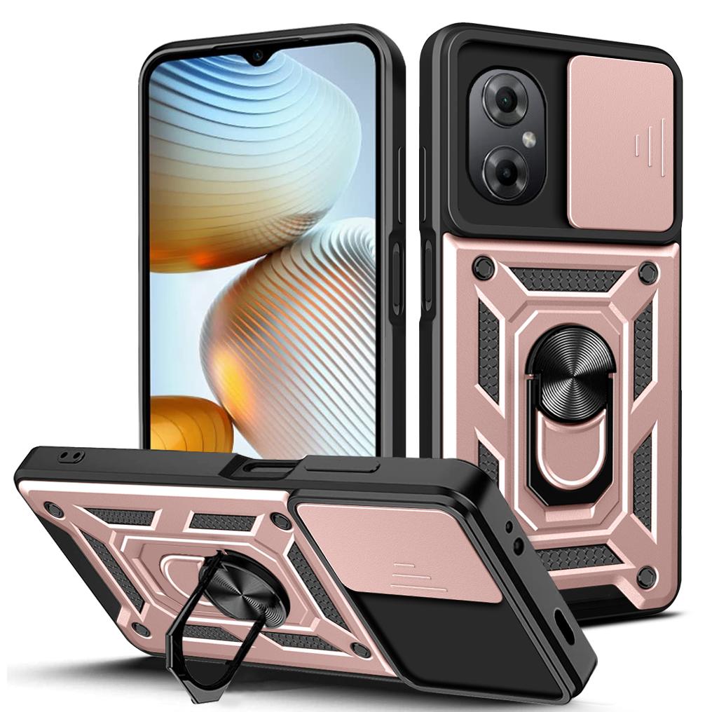 Für Realme C67 4G Hülle Realme 12 Lite Cover Realme C67 4G Magnetischer Ringhalter Rüstungs-Handyhülle Kamera Schutz Rückseite