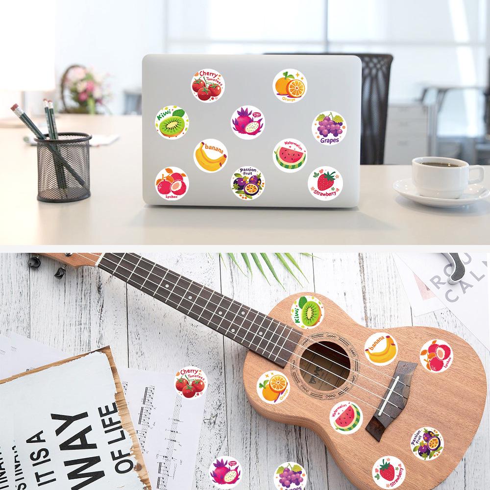 500 Fruit English Sticker Roll for DIY, Decorating, Sealing, and Planner Use