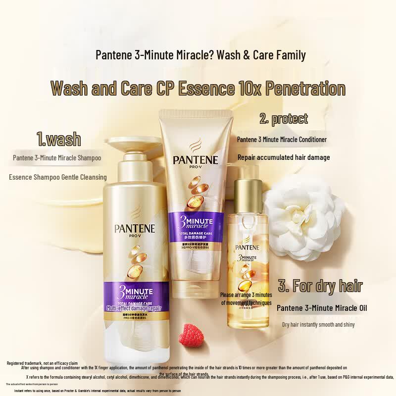 Pantene 3-Minute Miracle Shampoo & Conditioner Set