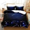 3D Music DJ Rock Bedding Set Single Twin Full Queen King Size Bed Set Adult Kid Bedroom Duvet Cover Sets Anime Parure De Lit Bed