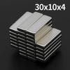 30x10x4mm Potente Magnete al Neodimio N35 NdFeB Magnetico Permanente Blocchetto Magneti Super Forti per Frigorifero Fai da Te