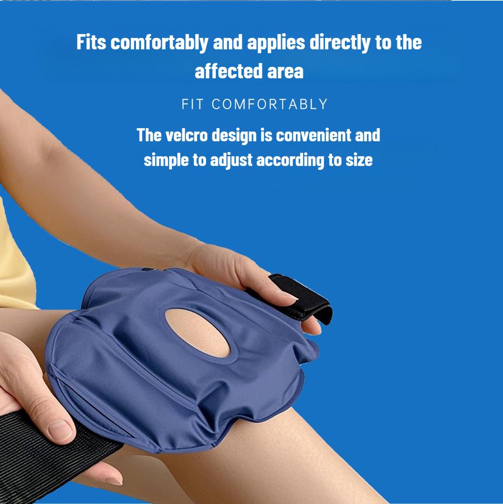 Reusable Knee Ice Pack Wrap Ice Pack for Knee Adjustable Cold Compress Cold Therapy Gel Pads for Pain Relief Sports Injuries