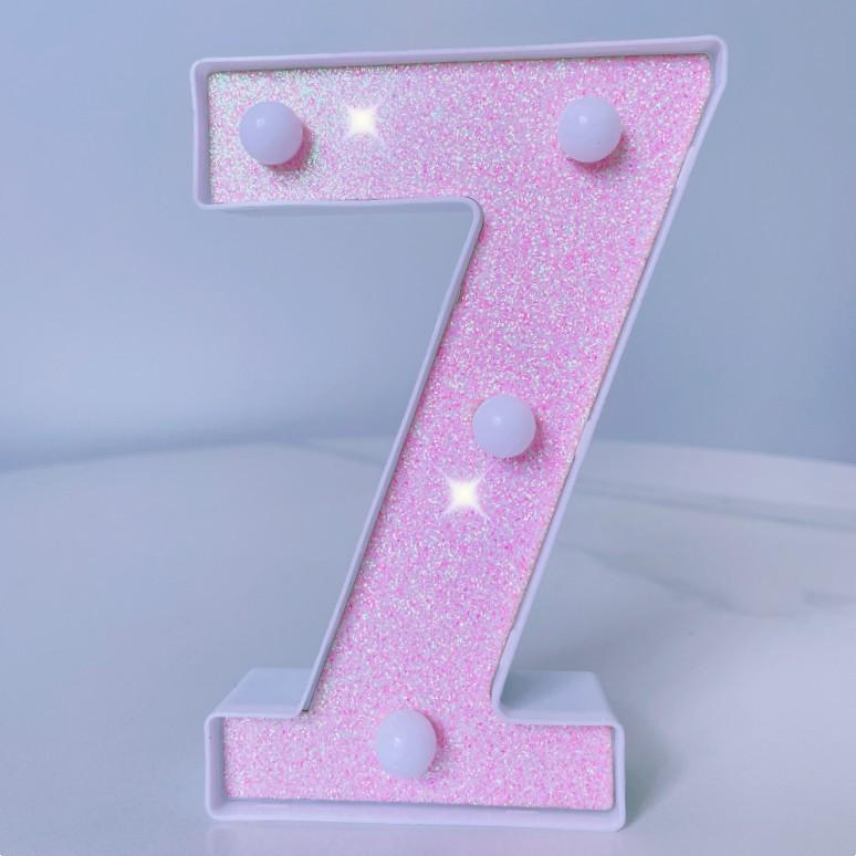 Pink LED Letter Light for Celebrations and Proposals