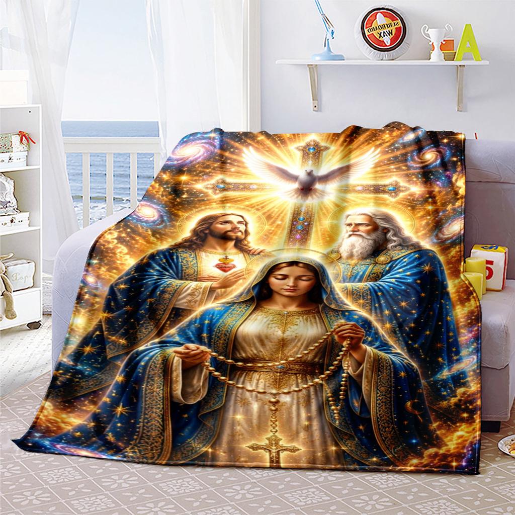 Jesus Throw Soft Comfortable All Seasons Blanket Perfect Gift Couch Office Nap Outdoor Travel Blanket
