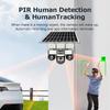 2-in-1 Solar Light & Camera – 3 Screens, 16000mAh, Wireless WiFi CCTV IP Camera, Night Vision Outdoor Surveillance
