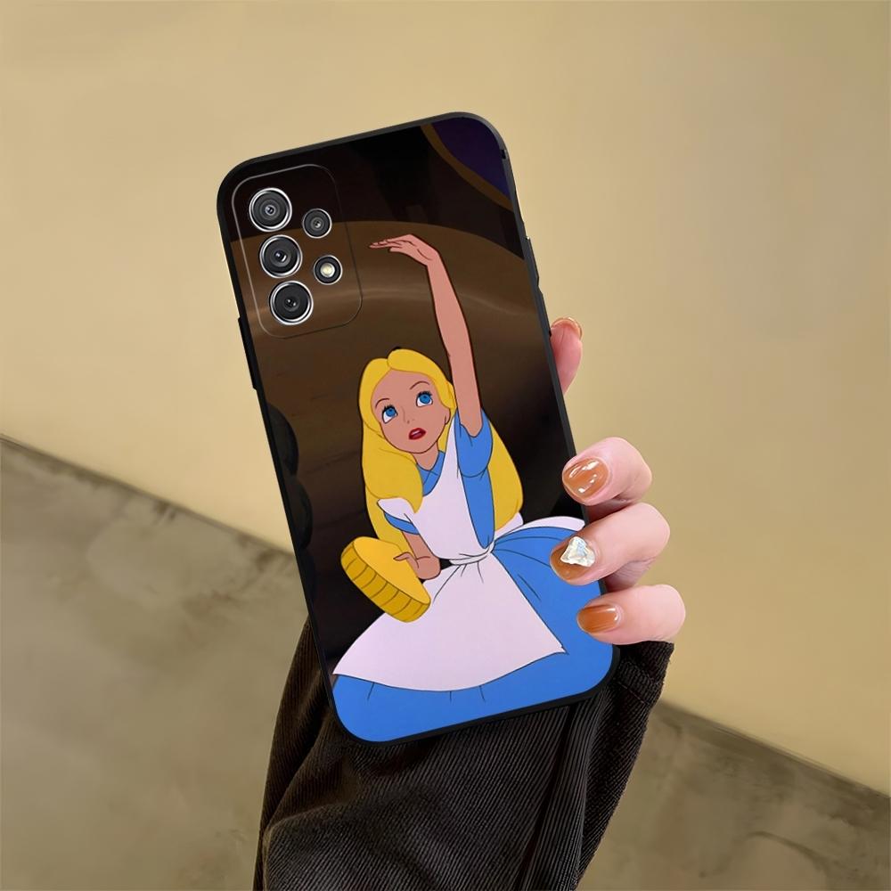 Alice in Wonderland Phone Case for Samsung Galaxy S23 S24 S20 S21 S22 Ultra Fe Plus M54 A34 A54 A24 A52 A53 Coque