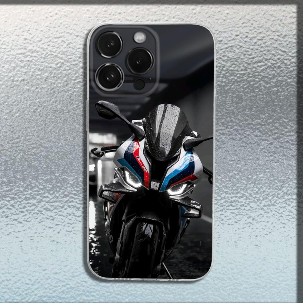 Bike B-Bmwes Moto S1000rr Phone Case For iPhone 16,15,14,13,12,11 Plus,Pro,Max,XR,XS,Plus,SE,Mini Transparent Soft Cover