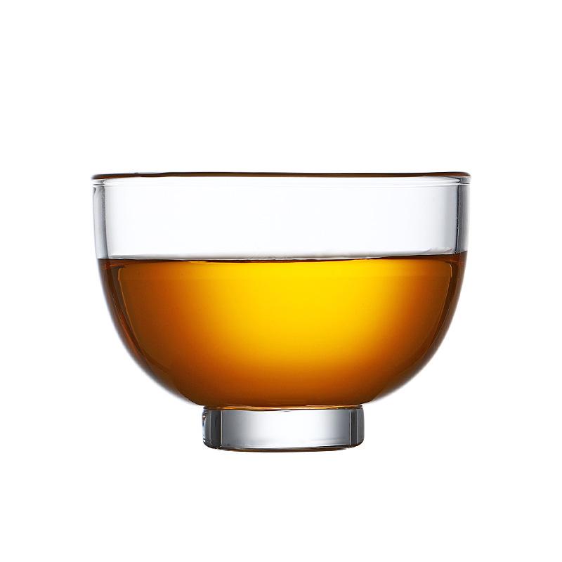 Glass Master Men's Gongfu Tea Cup - High Transparency, Heat Resistant, Personal Use Tasting Cup