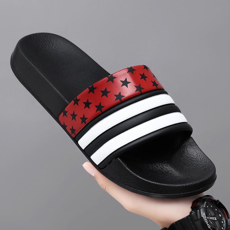 Summer one-word beach men's slippers EVA thick-soled large-size sandals women's sports wear