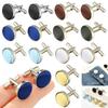 Stylish Plain Wedding Solid Color Mens Cufflinks Shirt Cuff Links Apparel Clothes Buttons