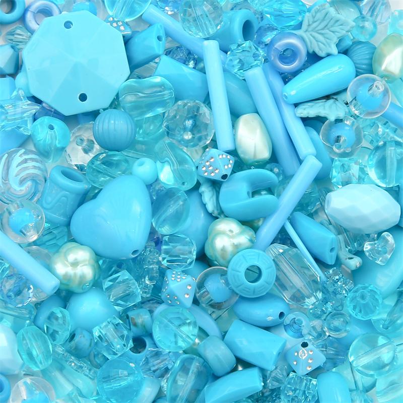 Bulk Colorful Acrylic Beads Assorted, 640-1600 Pcs for DIY Jewelry Craft