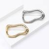 Glossy Irregular Ring Brooch Dual-purpose Pin