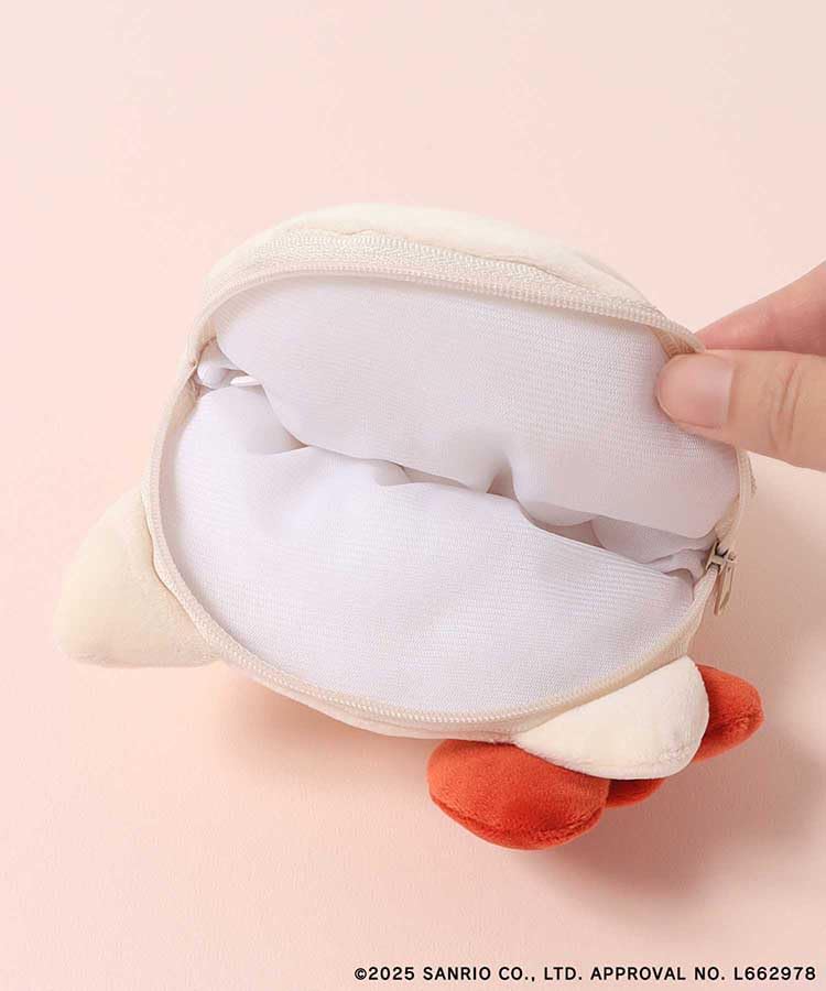 Bleu Bleuet X Sanrio Characters Mochimochi Pouch (Marron Cream)