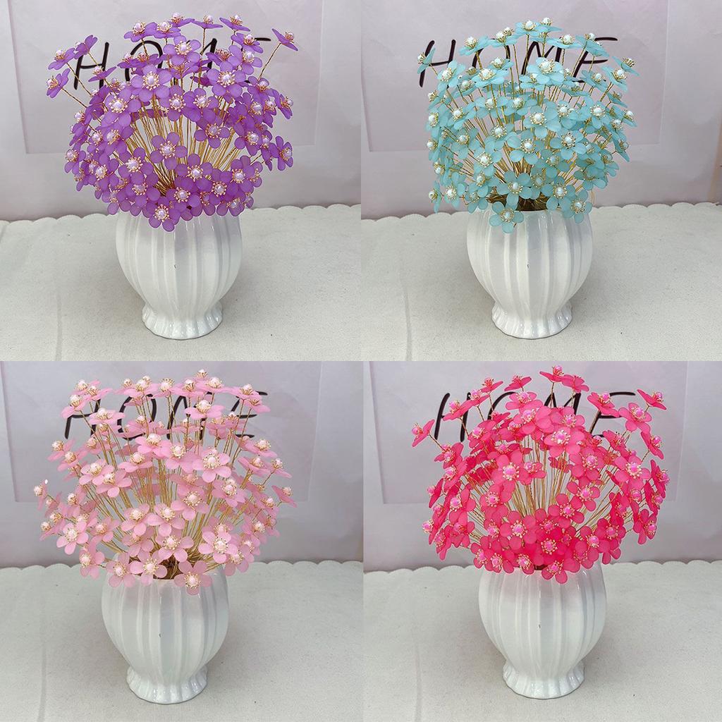 Creative DIY Findings 10Pcs Acrylic Jewelry Making Handcrafted Matte Flower Headwear Phone Chain 29mm Loose Beads for Crafted