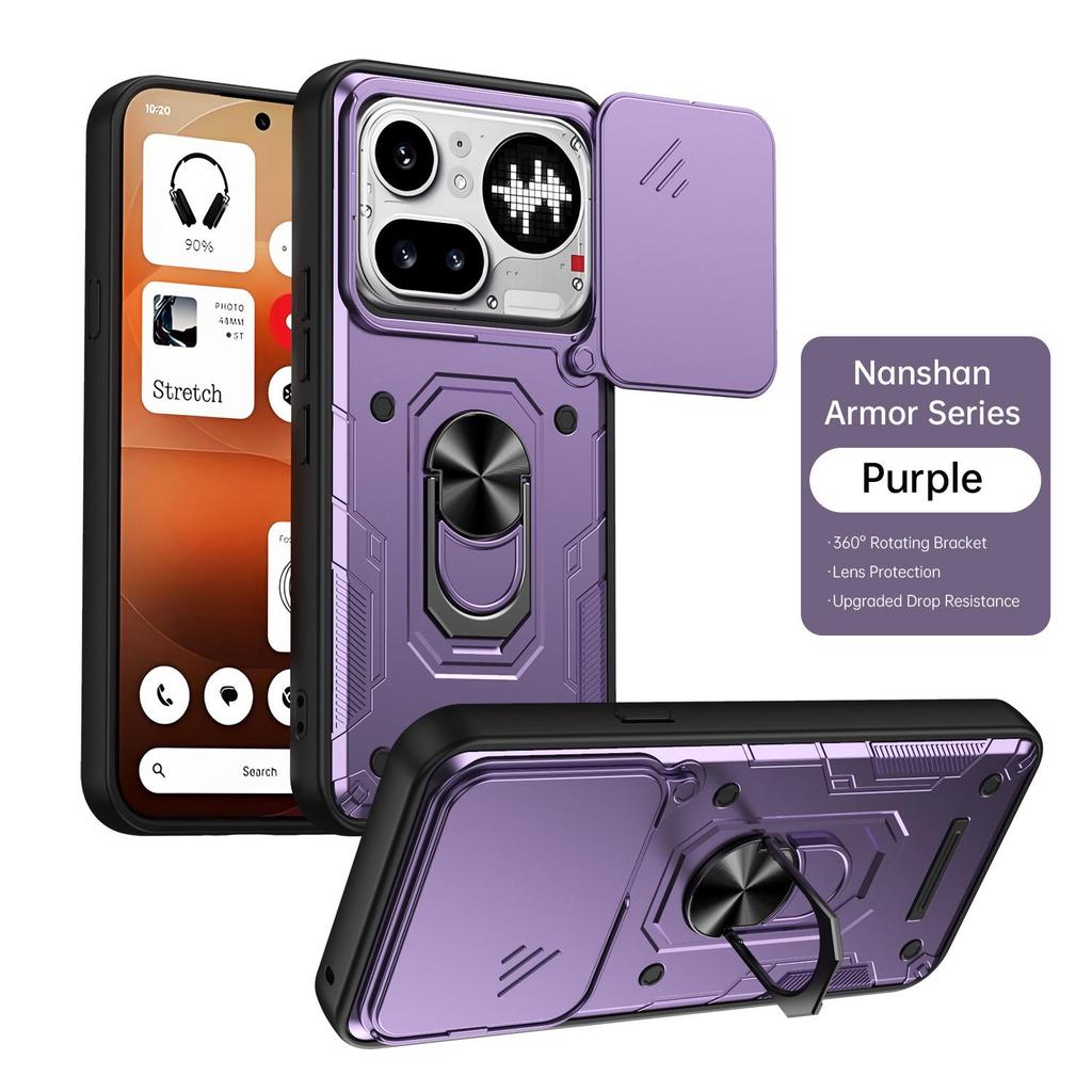 Nothing Phone 4A Pro Anti-drop Magnetic Ring Holder Case
