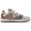 Li Ning Weiwupro Non-Slip Shock Absorbing Wear-Resistant Low-Top Skate Shoes Women Sneakers Beige Brown AECU004-1