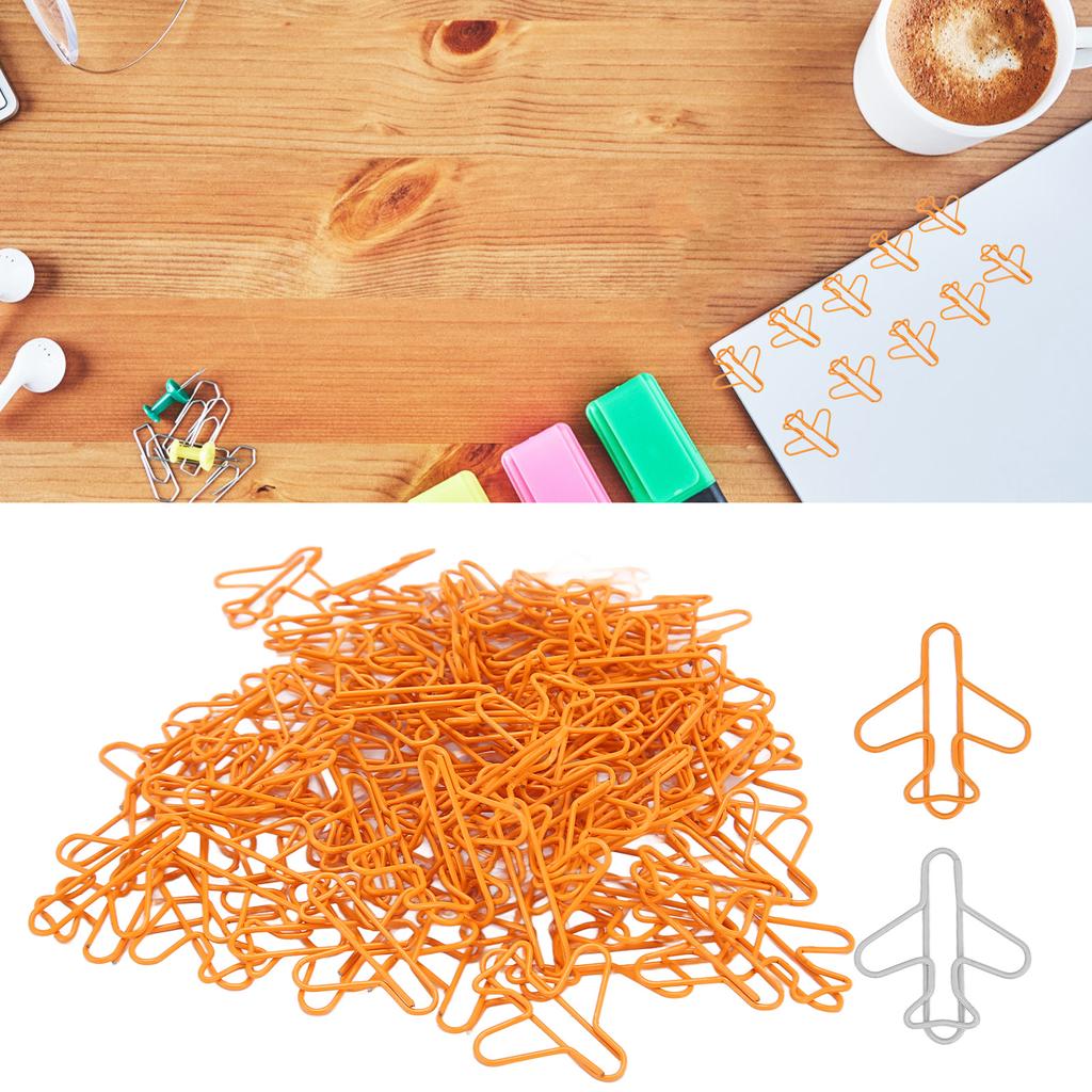 Aircraft Shape Paper Clips Cute Small Paperclips for Office School Home Desk Organizers