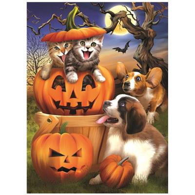 Full 5D Diy Diamond Painting Pumpkin Cat Diamond Embroidery Cross Stitch Home Decor Handmade Gift
