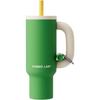 Bawang Cup Thermos Water Bottle Drinking Powder Green Rotating Cup 1000ml