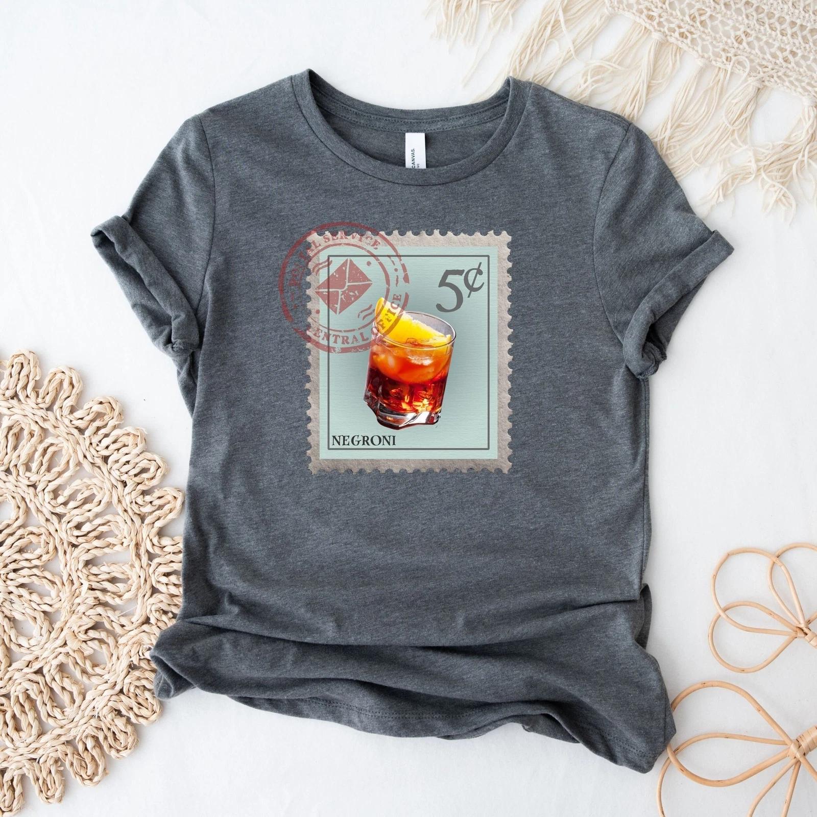Postage Stamp Negroni Tshirt 3XL