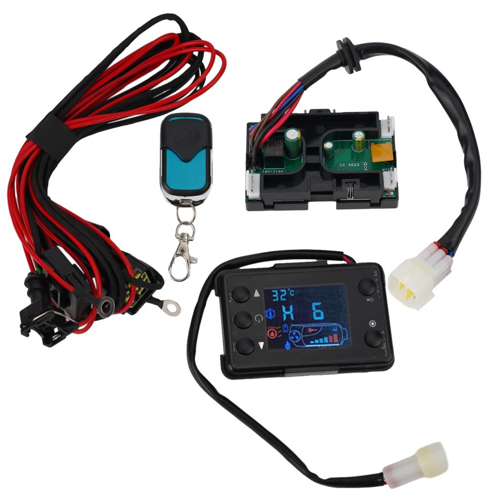 12V Air Diesel Heater LCD Monitor Control Board Motherboard Remote Wire Harness