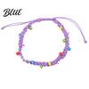 Adjustable Braided Bracelets for Women Handmade Bracelet Women, Bohemian Woven Wrist Rope Casual Minimalist Hand with Colorful Rice Beads, Knot