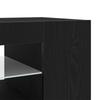 TV Cabinet in Black Oak Look 135 x 39 x 30 cm Engineered Wood